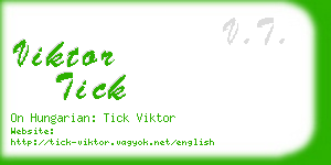 viktor tick business card